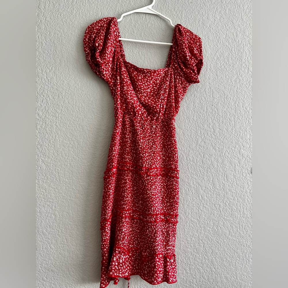 NEVER WORN Red floral dress